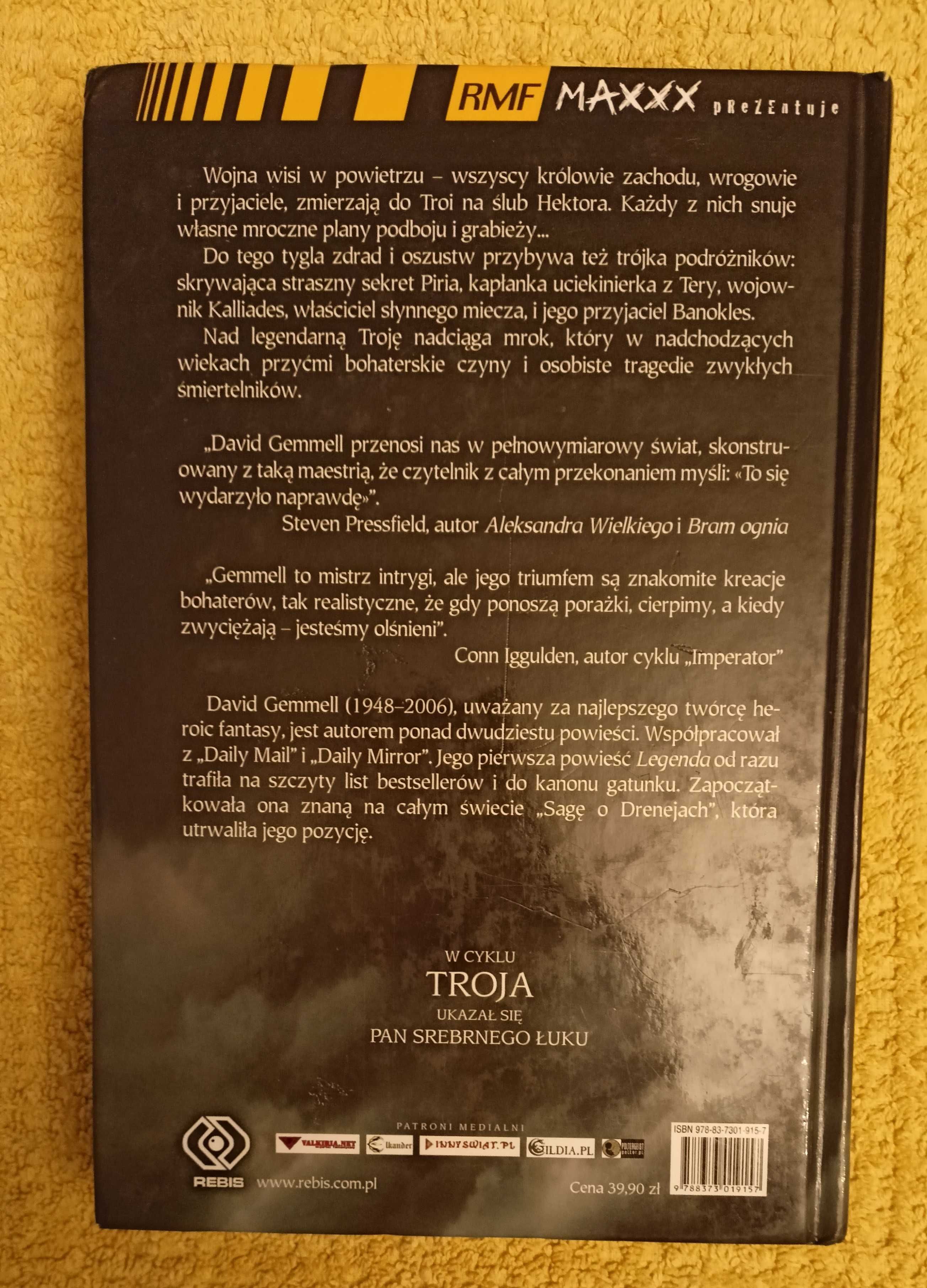 Troja David Gemmell tom 1-3 Upadek królów, Tarcza gromu, Pan srebrnego
