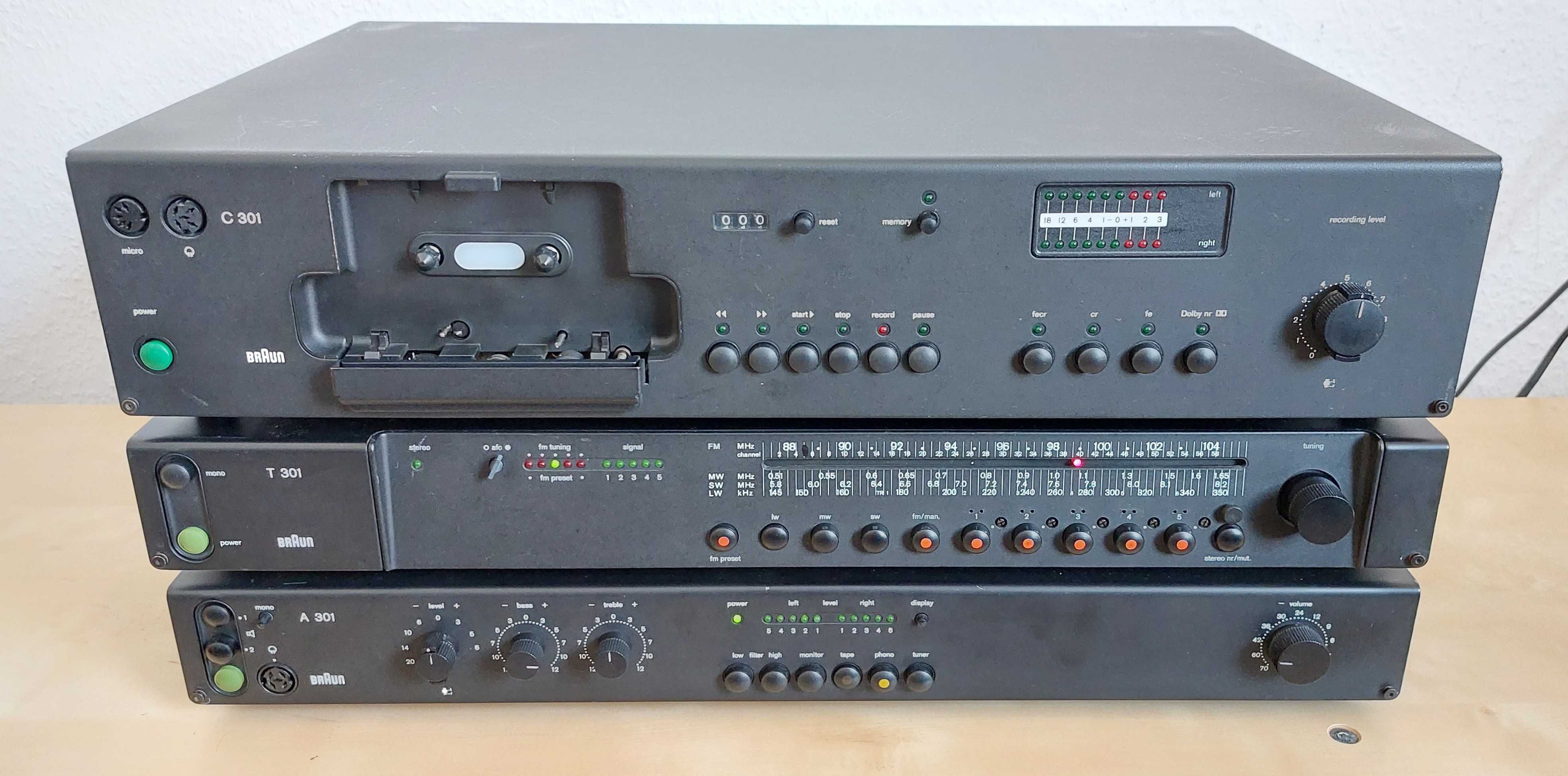 Braun усилитель A-301 дека C-301 тюнер T-301 от Braun A-301