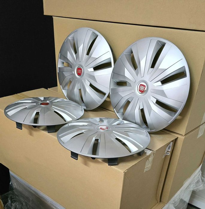 Pack 4 Tampões Auto-caravana / Carrinha Fiat 15" - Novos