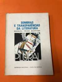Sombras e transparências da literatura  - Manuel Frias Martins