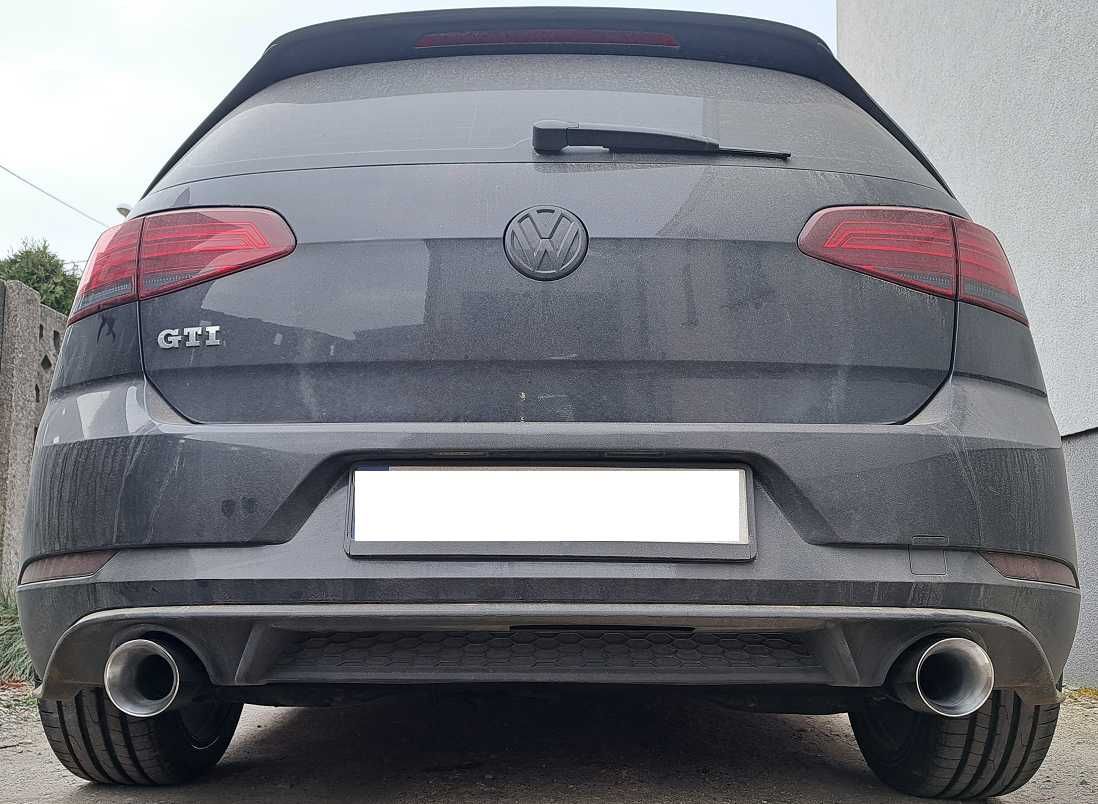tłumik przelotowy rura VW GOLF 7.5 VII GTi 90mm AKRAPOVIC