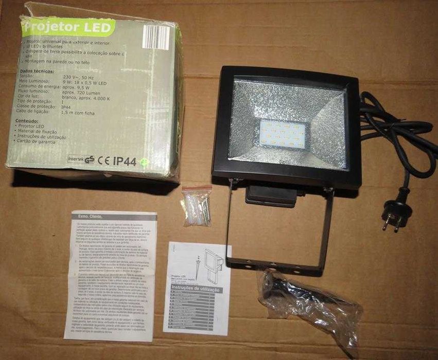 Projetor LED exterior iluminação de Jardim com estaca NOVO a ESTREAR!