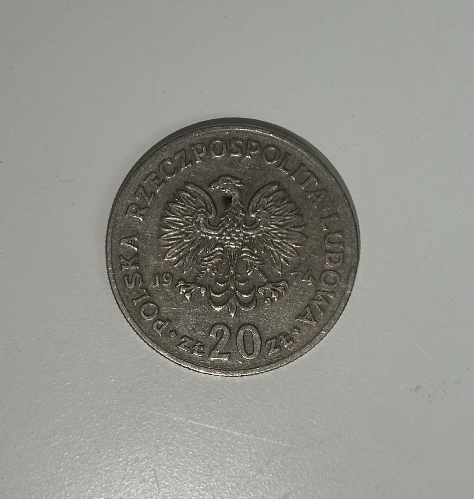 Moneta Marceli Nowotko 20 złoty 1974