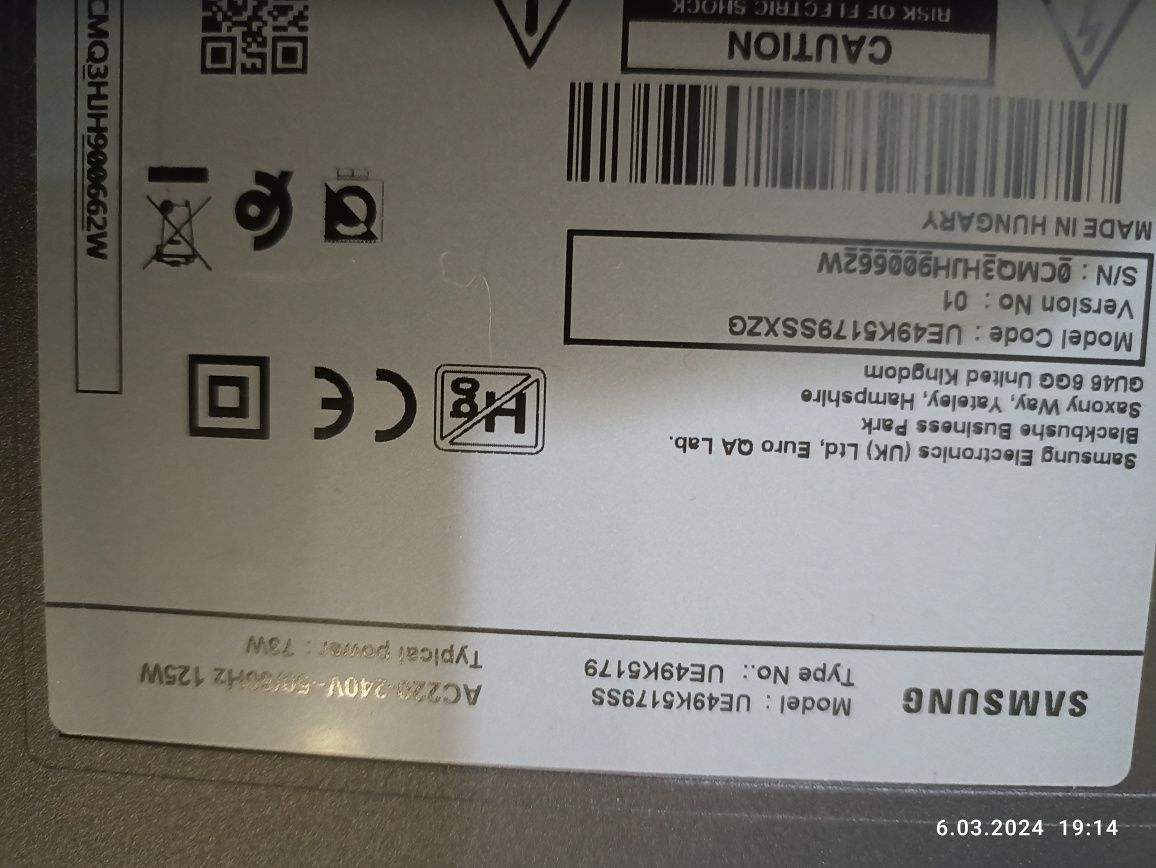 Samsung UE49k5179 UE49K5100 listwy led V6LF_490SFA / SFB i części