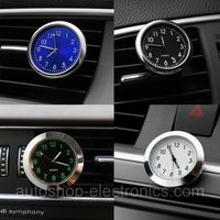 Автомобильные часы - черный, белый, синий циферблат
