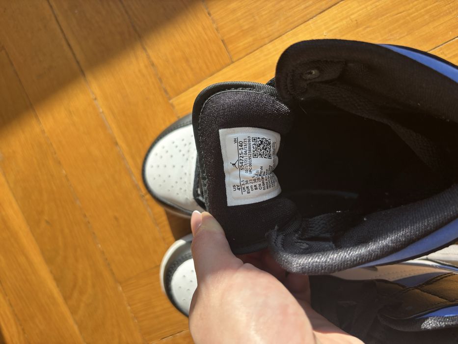 Air Jordan 1 - White Black Racer Blue