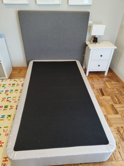 Sommier + Colchão + Cabeceira