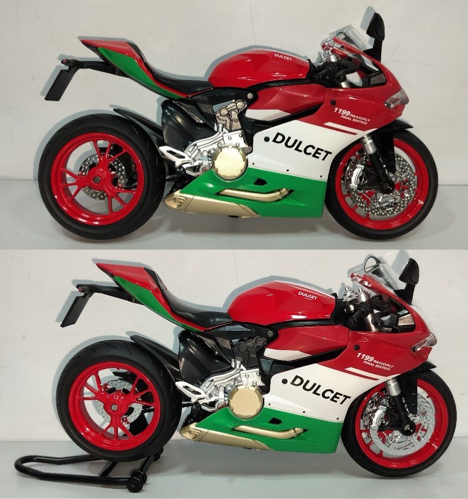 Ducati 1199 Panigale модель мотоцикла 1:9 со звуком и светом металл