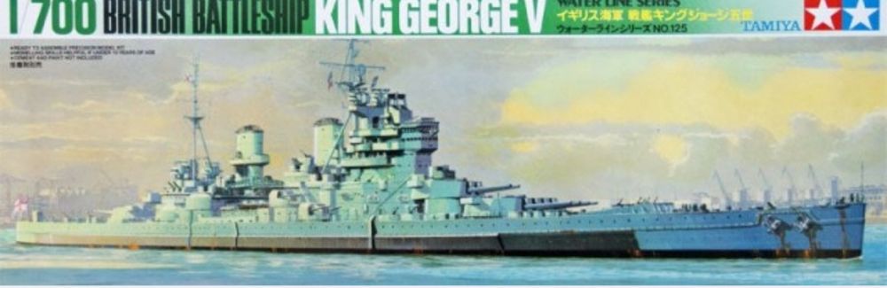 Model statek okręt 1/700 British Battleship King George V Tamiya 77525