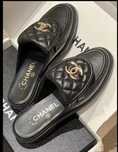 Мюлі тапки  Chanel шкіра шльопанци