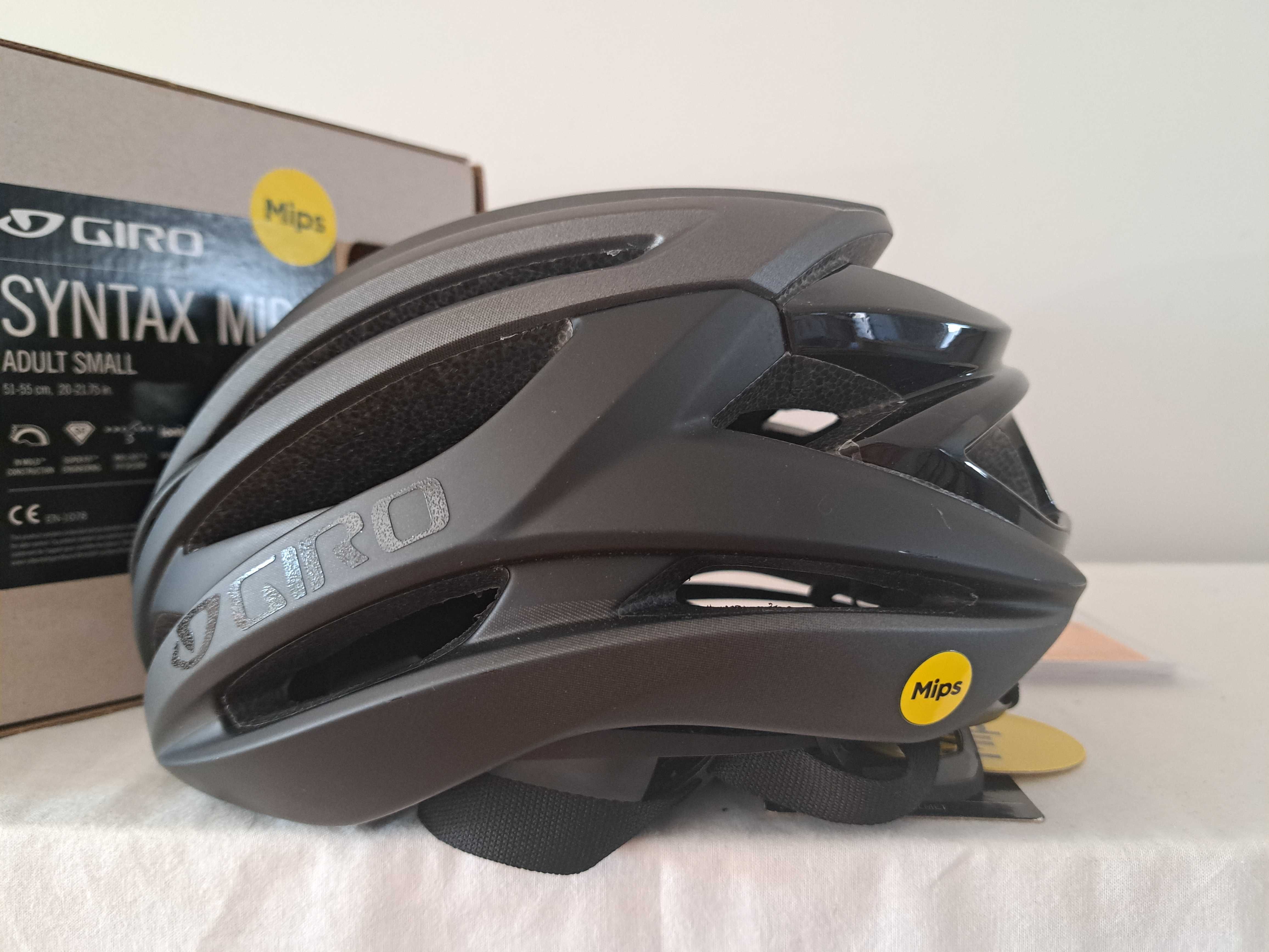 Kask rowerowy Giro Syntax Mips Mat Black S 51-55cm