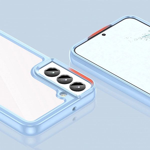 Etui Outer Braders z elastyczną ramką do Samsung Galaxy S23 niebieskie