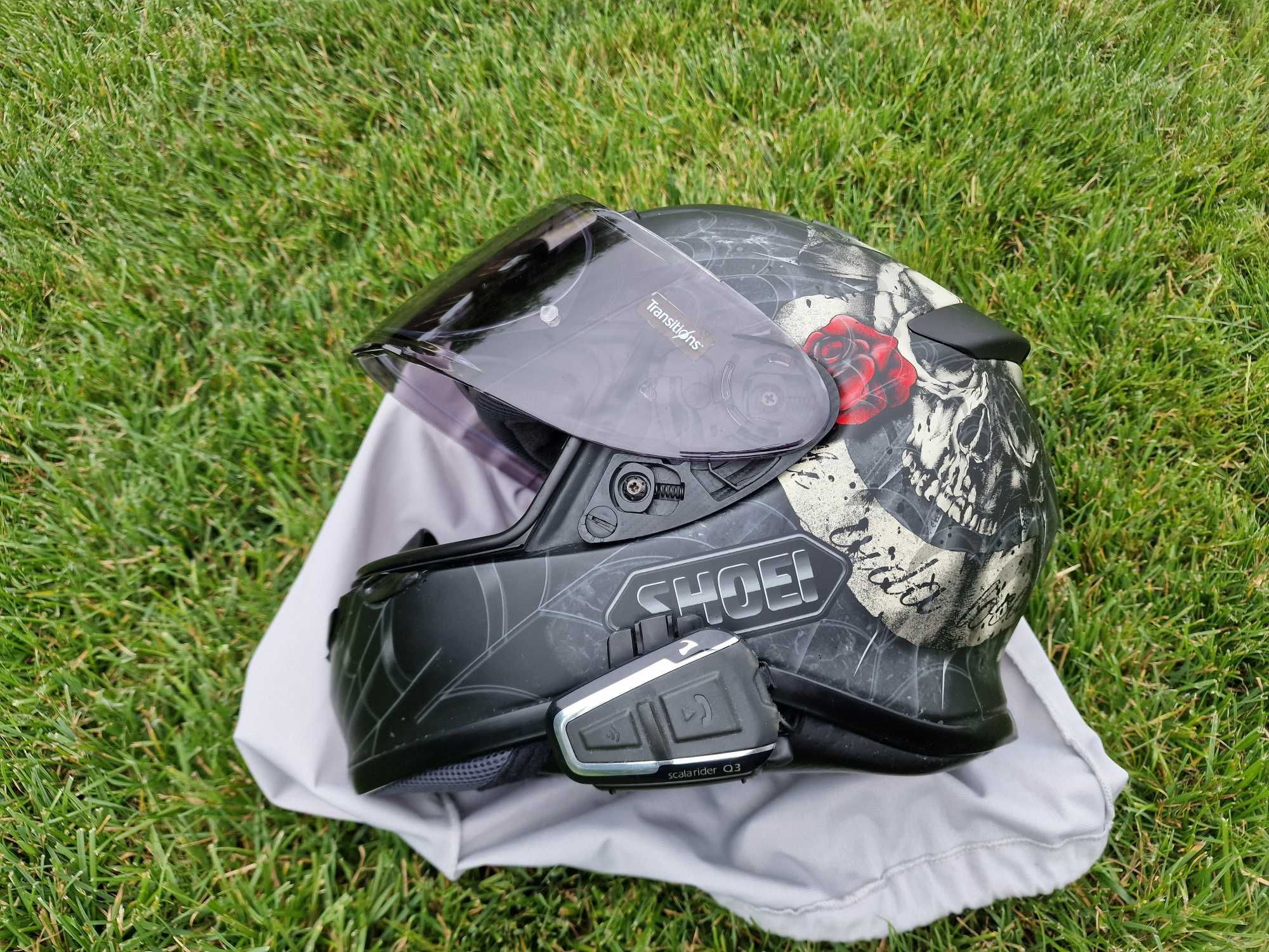Kask Shoei NXR rozmiar S + szyba CWR - 1 + scalarider 3
