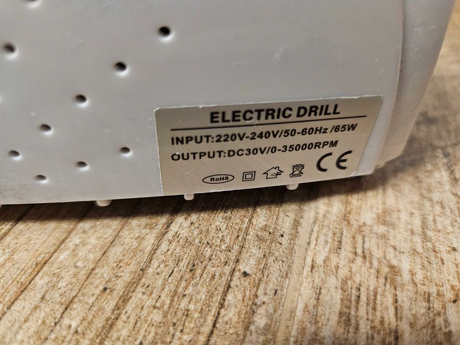 OKAZJA Frezarka do paznokci mocna plynna regulacja 65W 35000rpm strong