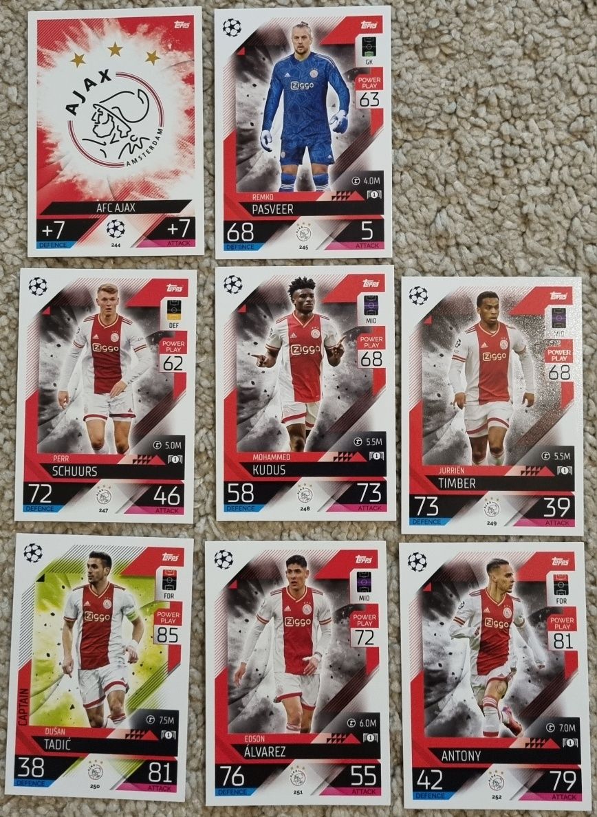 Match attax 22 23 lote cartas