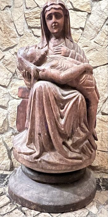 Imagem Pietá Santa em madeira