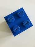 Pojemnik klocek Lego Bricks niebieski
