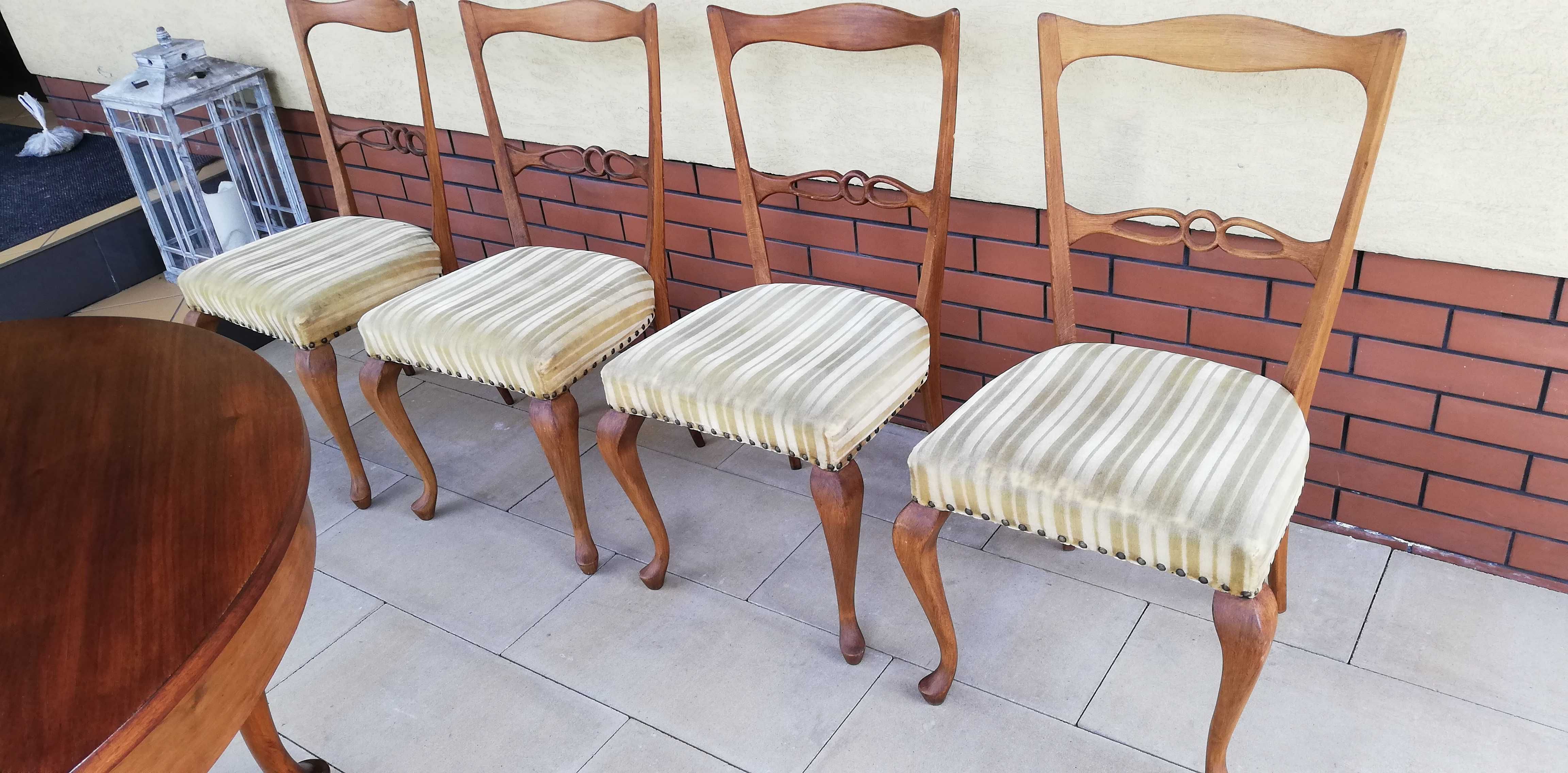 Krzesła stylowe Ludwik krzesło stół chippendale