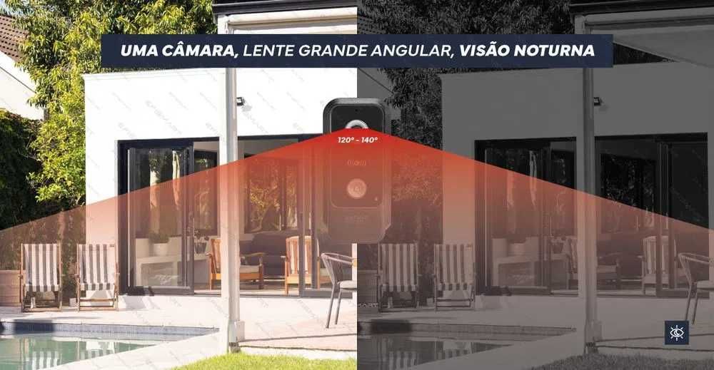 Vídeo Porteiro KIT Monitor 7'' e Posto Externo 2MP POE
