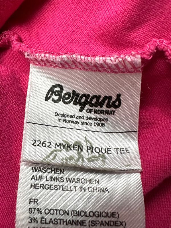 Bergans Koszulka Polo Damska Trekkingowa Zapinana na Napy Logo r. XL