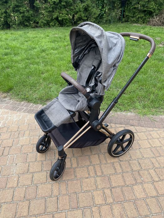 Wózek Cybex Platinum Priam 2.0 z ramą Rosegold spacerówka + gondola