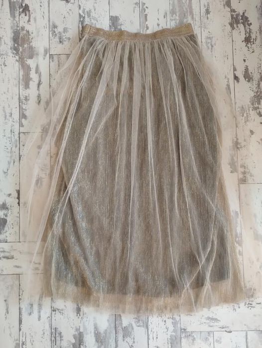 Cinque легка золота міді спідниця M з фатином тюль