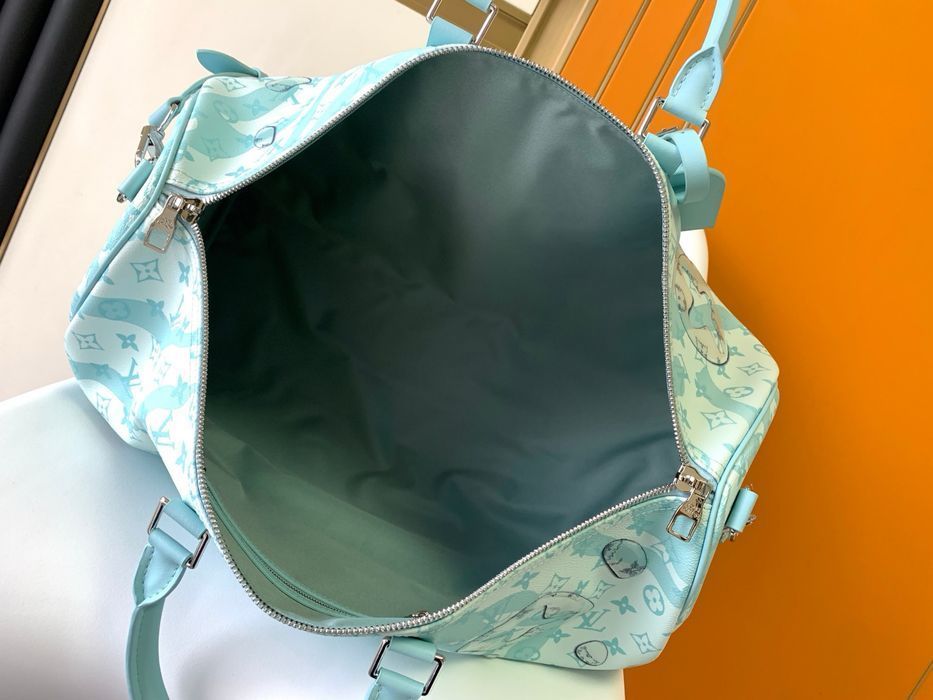 LOUIS VUITTON keepall сумка голубая мужская унисекс спортивная дорожна