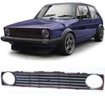 Grelha preta e vermelha para Volkswagen Golf 1 de 1974 a 1992
