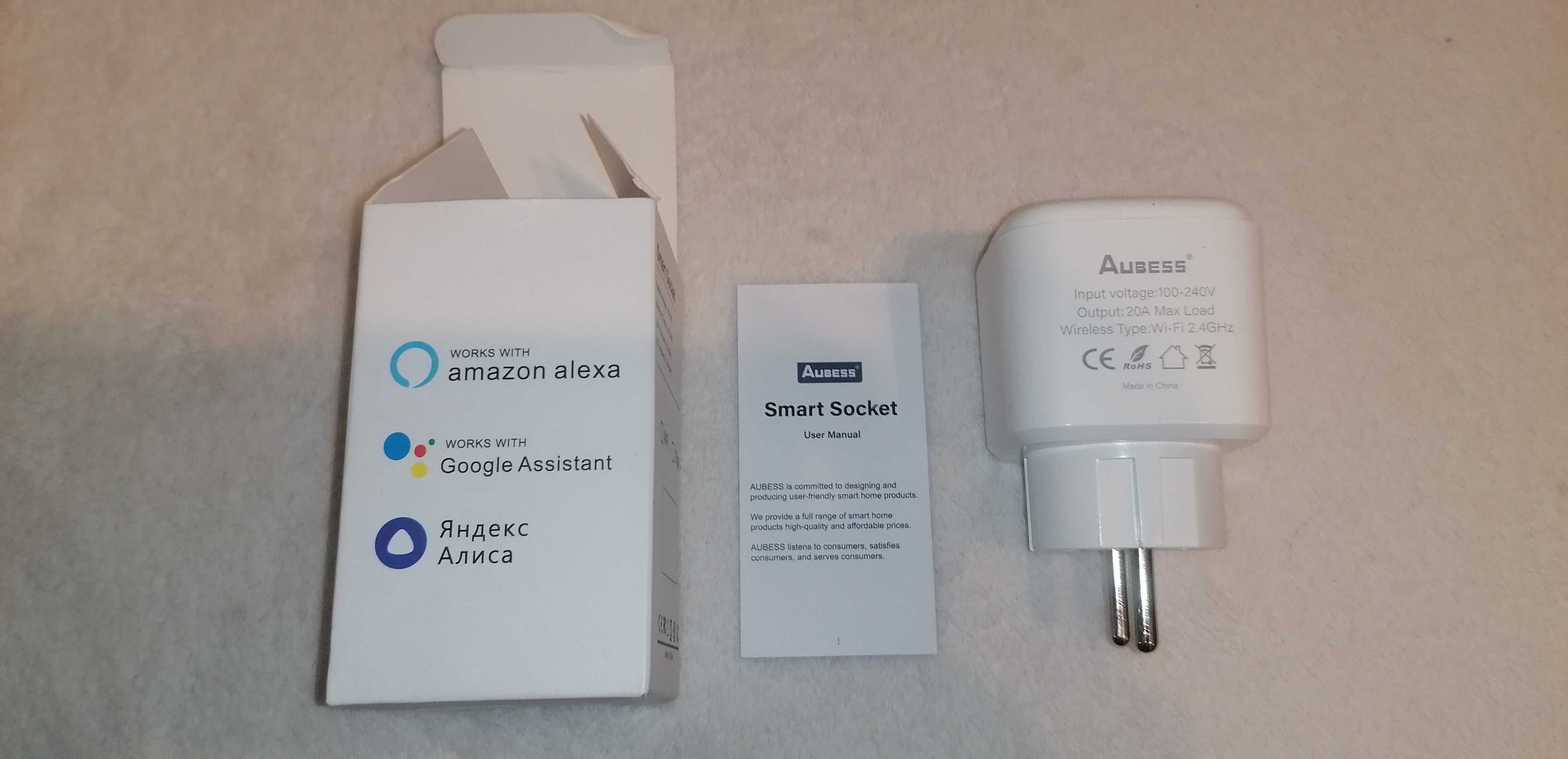 Nowe gniazdko elektryczne smart AUBESS z aplikacją Android miernik prą