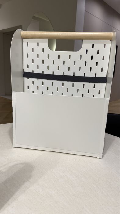 Organizer na biurko Ikea Vattenkar bialy metalowy