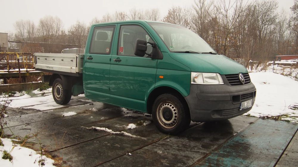 Volkswagen Transporter  2,0*Benzyna Doka*6 osobowy*Niski Przebieg*Zdrowy Egzemplarz BezKorozji