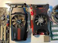 Asus GF GTX 560, Gainward GF GTS 250, Asus M2N-SLI Deluxe i inne...