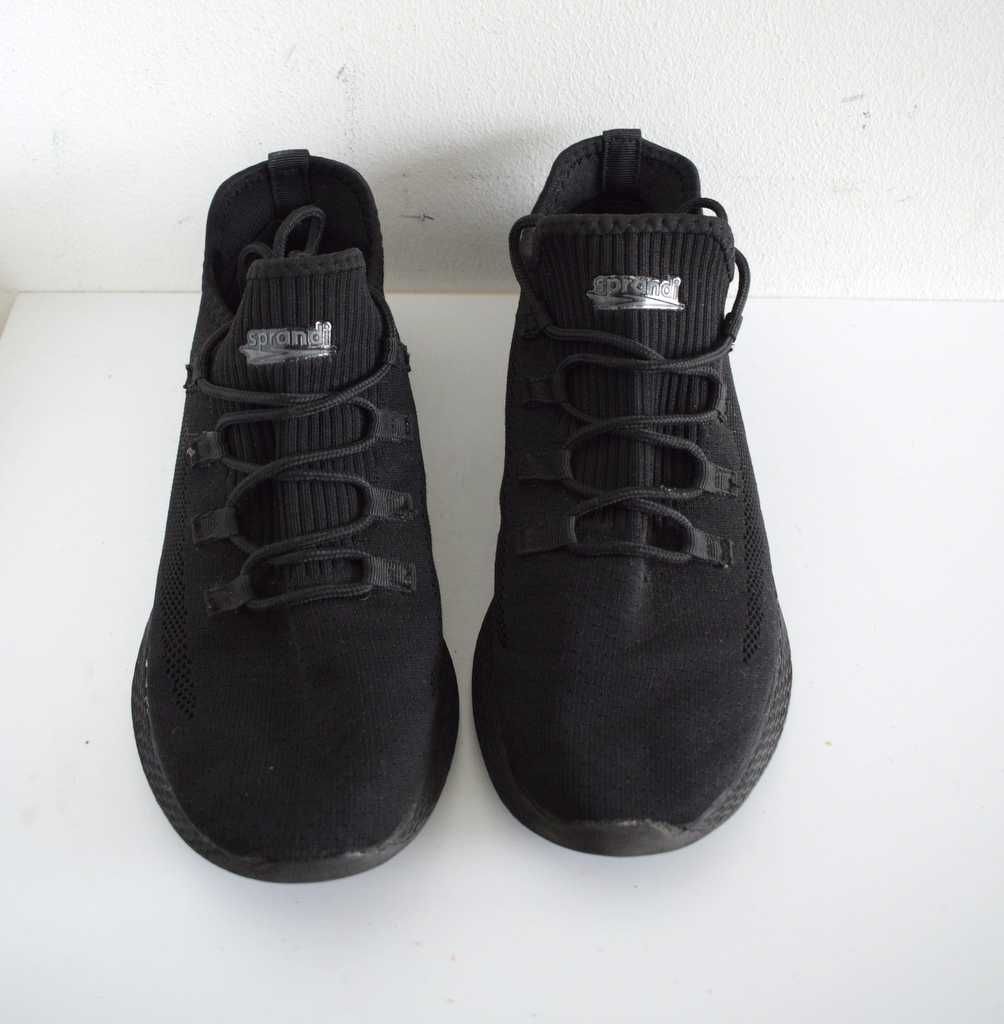 Sprandi lekkie buty czarne unisex sneakersy 40