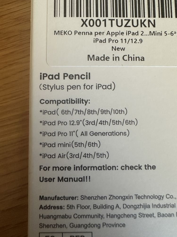 Caneta stylus pen pencil para ipad