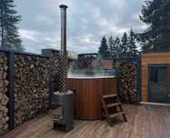 Balia ogrodowa Jacuzzi dla 2-8 osób | Gorąca beczka z piecem Hot Tube