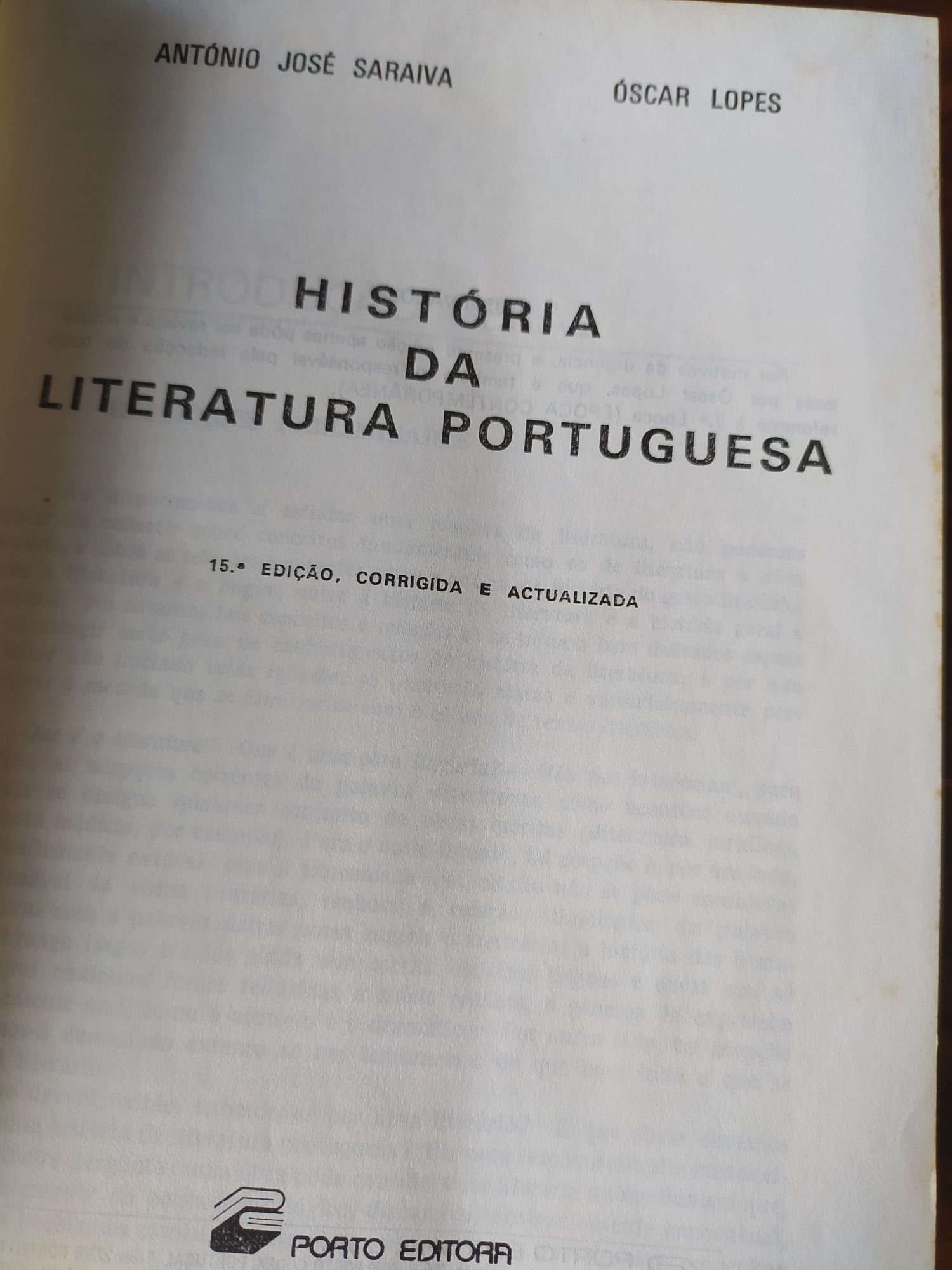 História da Literatura Portuguesa