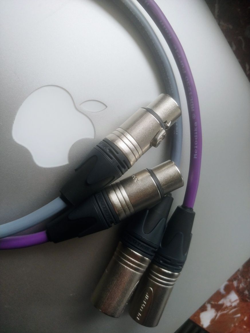 Melodika 2x XLR Interkonekty OFC: 99.99%