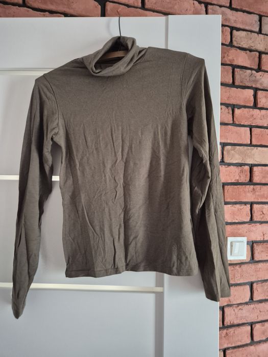 Oliwkowy golf damski