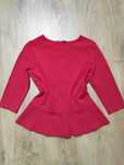 czerwona bluzka retro M rękaw 3/4 baskinką pinup kobieca rockabilly
