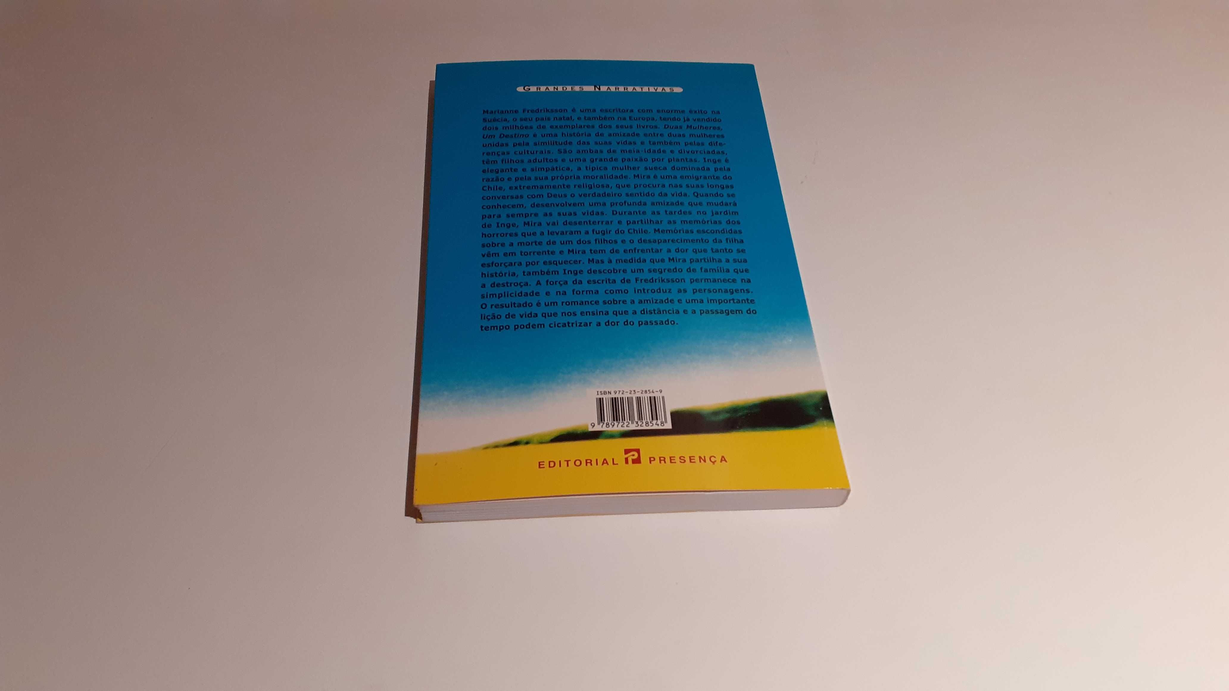 Livro como novo "Duas Mulheres, Um Destino” de Marianne Fredriksson