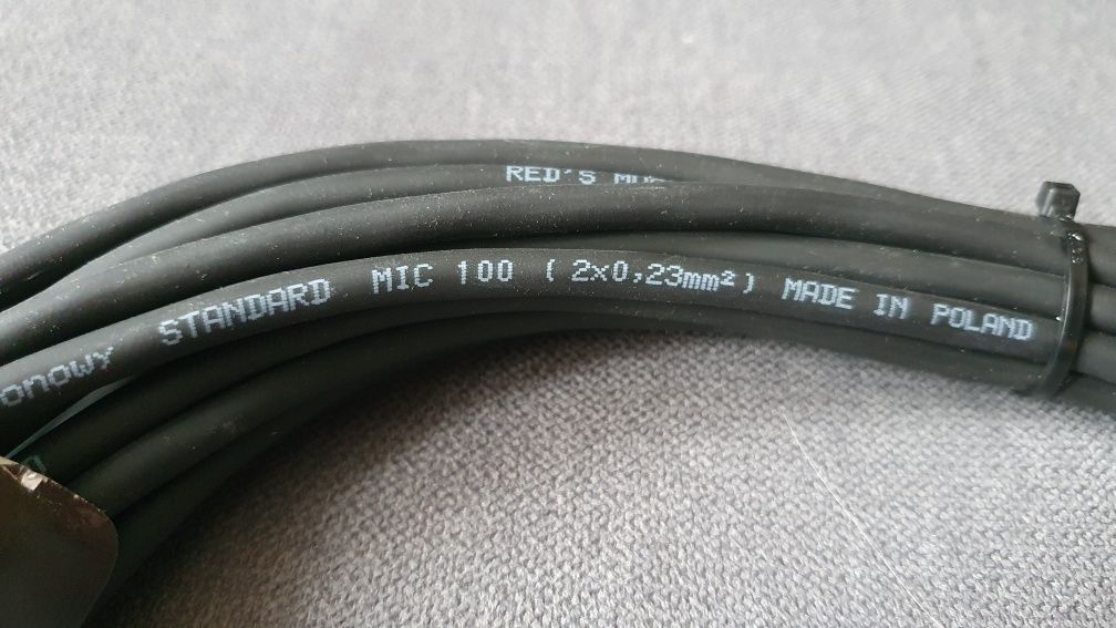Przewód kabel mikrofonowy XLR Red's 10m MC01100