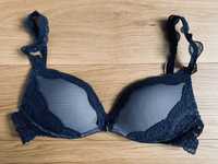 INTIMISSIMI Biustonosz Super Push-Up Koronkowy Gioia Granatowy 70C