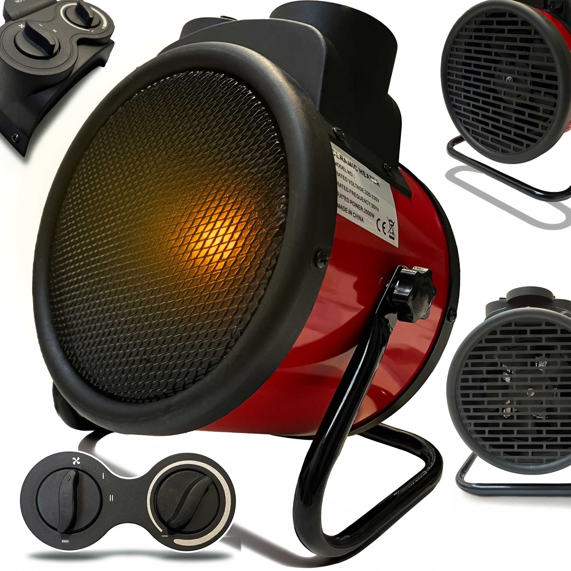 Nagrzewnica Wentylator Ogrzewacz Elektryczny 3KW Heater Farelka 3000W