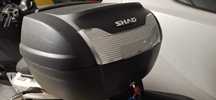 Top Case Shad SH40 com Encosto de Passageiro / em Muito Bom Estado