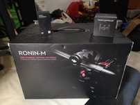 Dji ronin-m + thumb controller + extension rods + acessórios