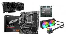 Komputer ryzen 5 7500f Rtx2060 super msi pro b650 chłodzeniewodne240mm