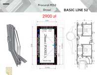 Drzwi aluminiowe PEŁNE (PANEL) CIEPŁE 1090 x 2100 Drzwi wejściowe