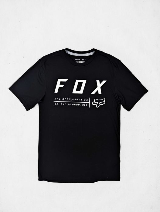 Fox czarna koszulka t-shirt S logo