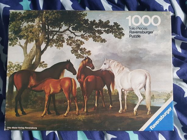 Puzzle 1000 konie vintage Ravensburger