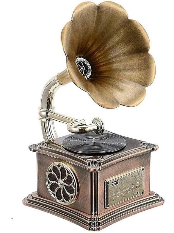 Gramofon, Vintage Retro Classic Gramofon Kształt fonografu
